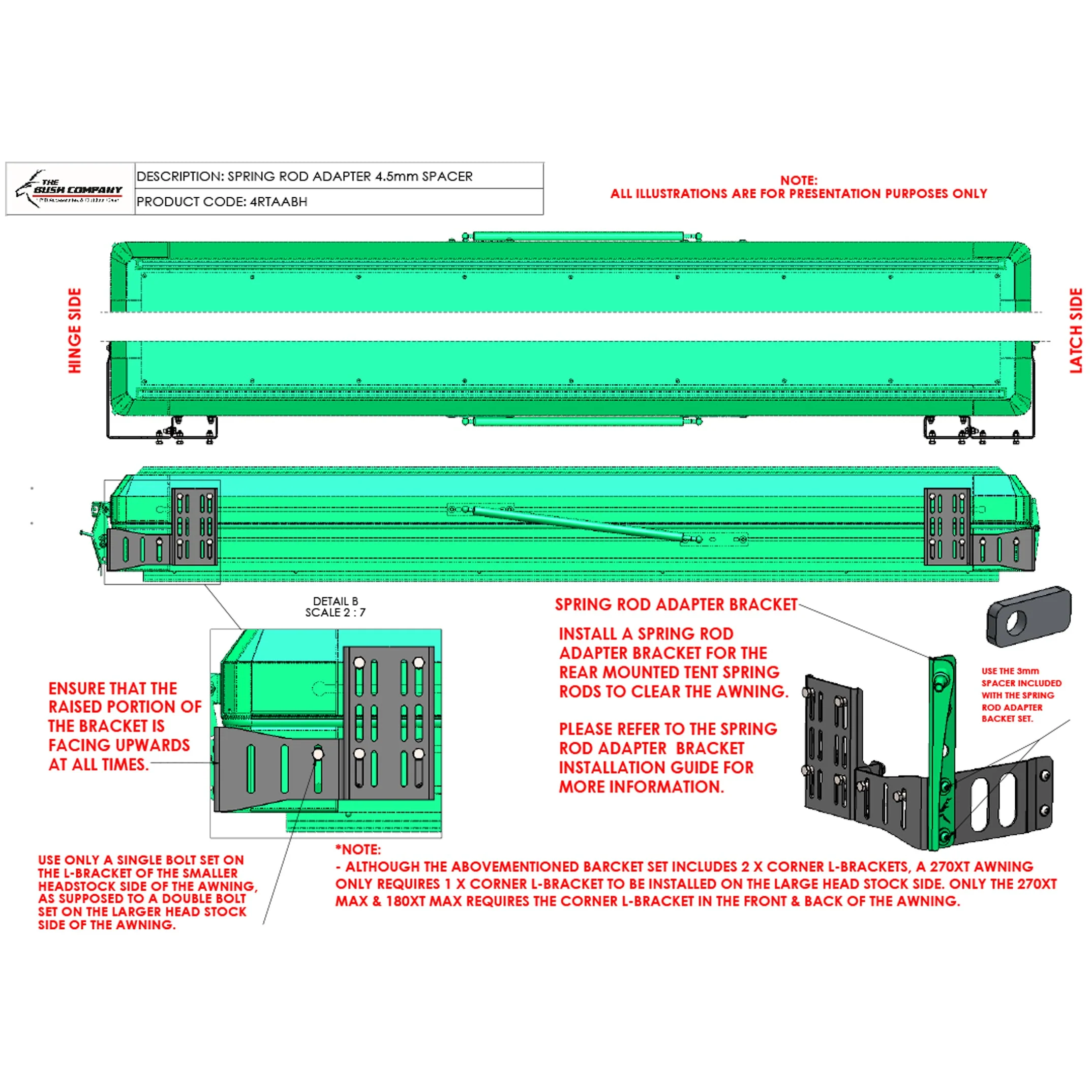 Awning To Tent Bracket 4 Piece - AX27, TX27/MAX, DX27 - Image 8