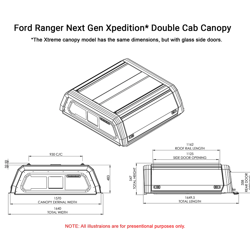 Ford Ranger Next Gen Dual Cab Xpedition CapRax Canopy by Rhinoman - Image 6
