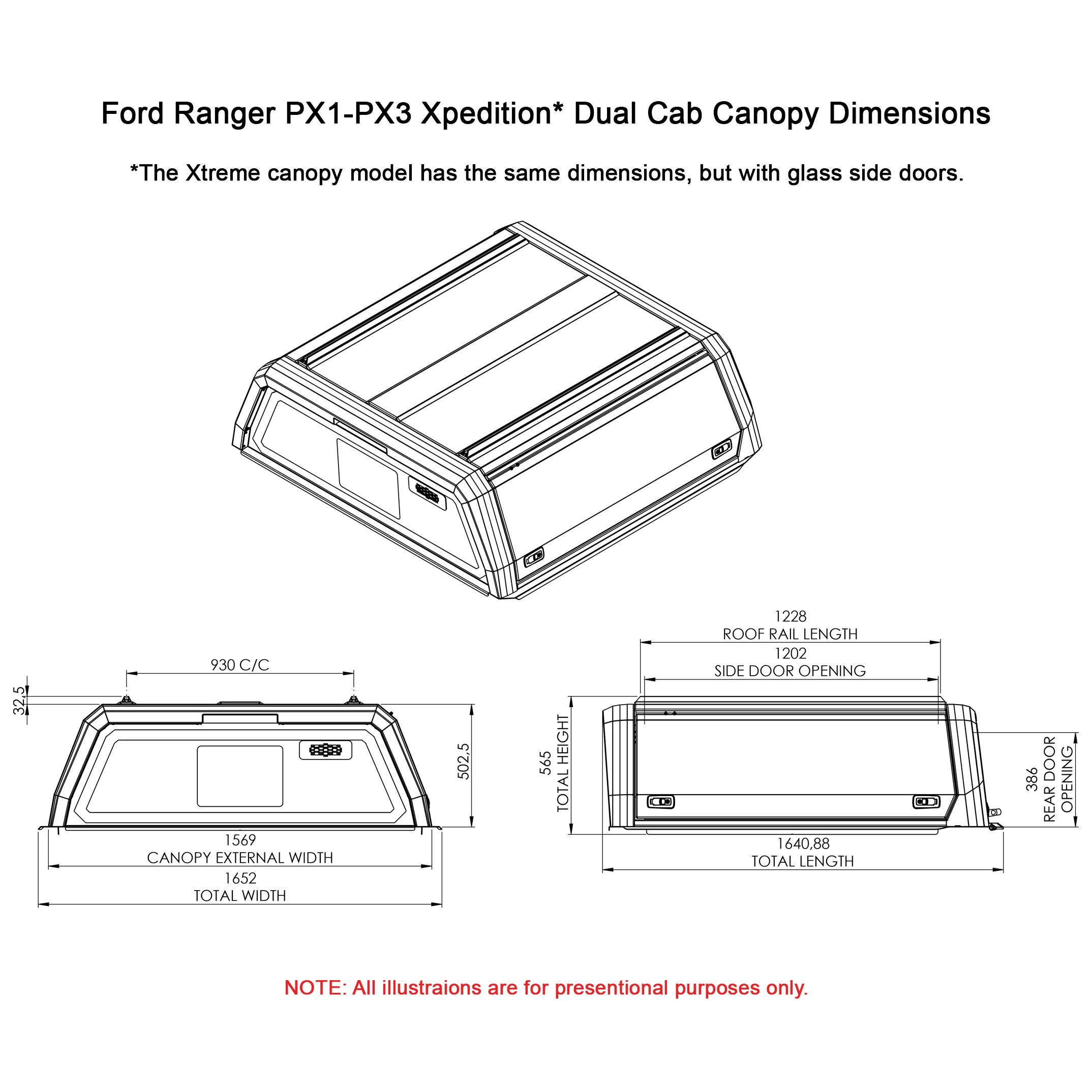 Ford Ranger PX Dual Cab Xpedition CapRax Canopy by Rhinoman - Image 6