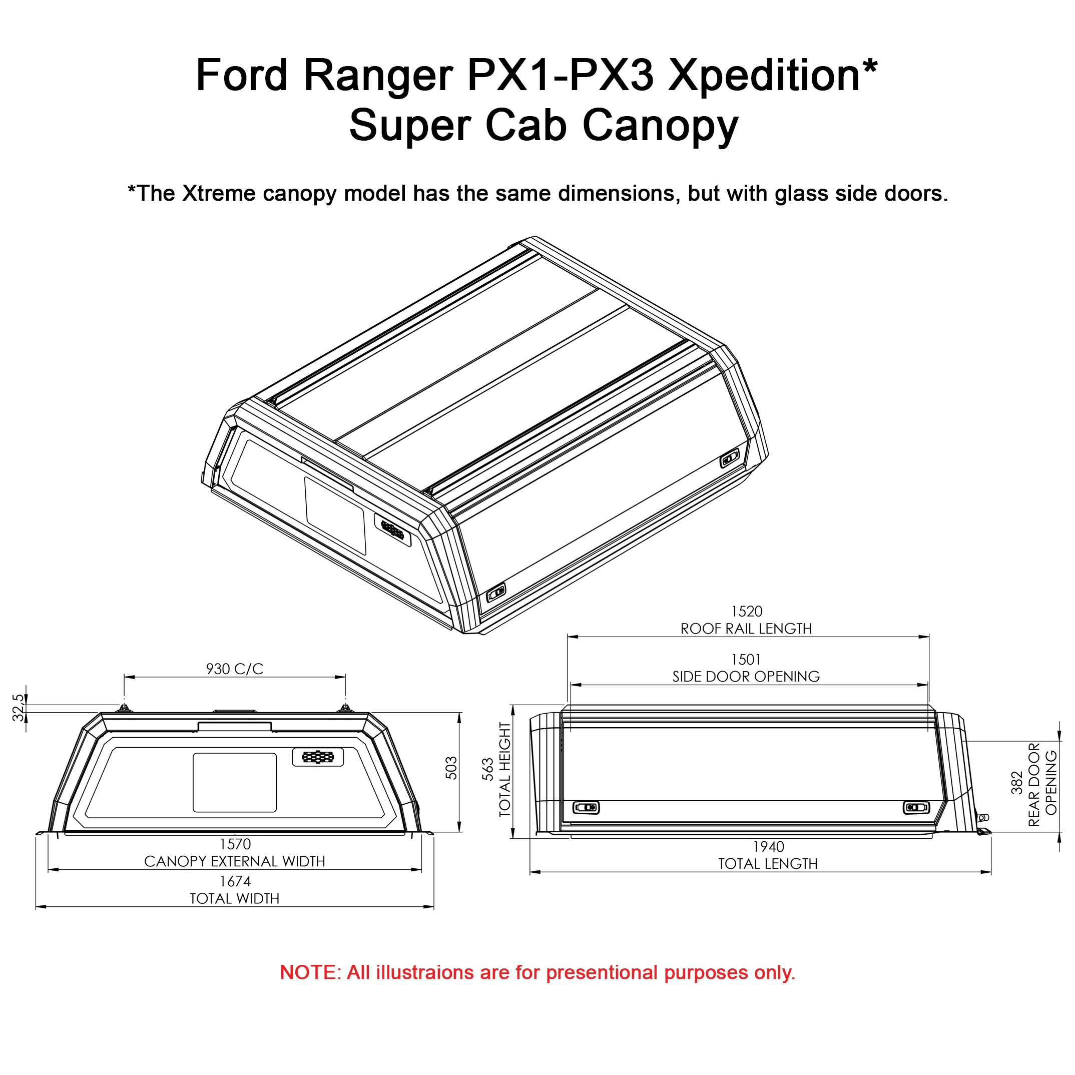 Ford Ranger PX Super Cab Xpedition CapRax Canopy by Rhinoman - Image 6