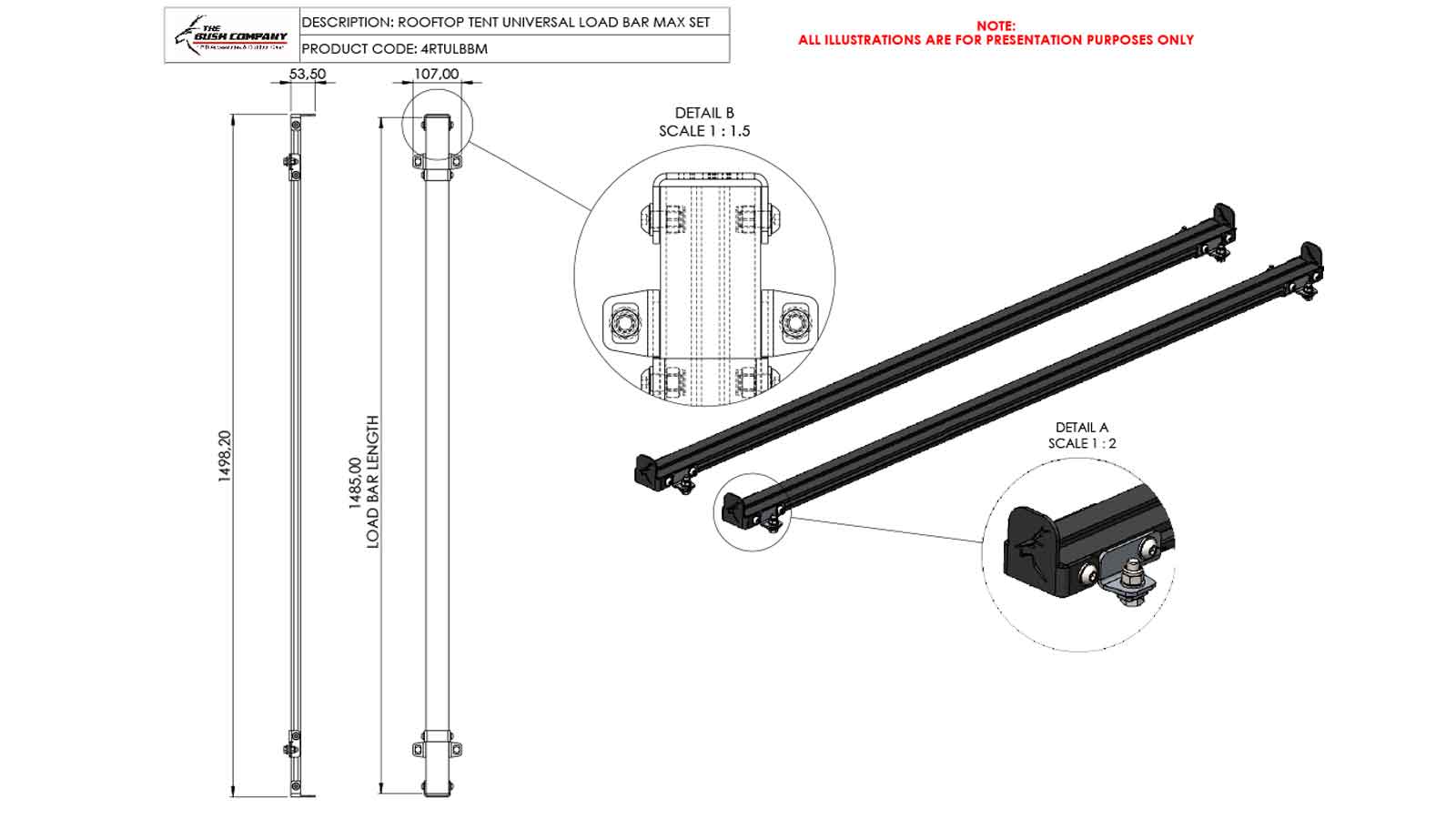 Rooftop Tent Load Bars - Image 6