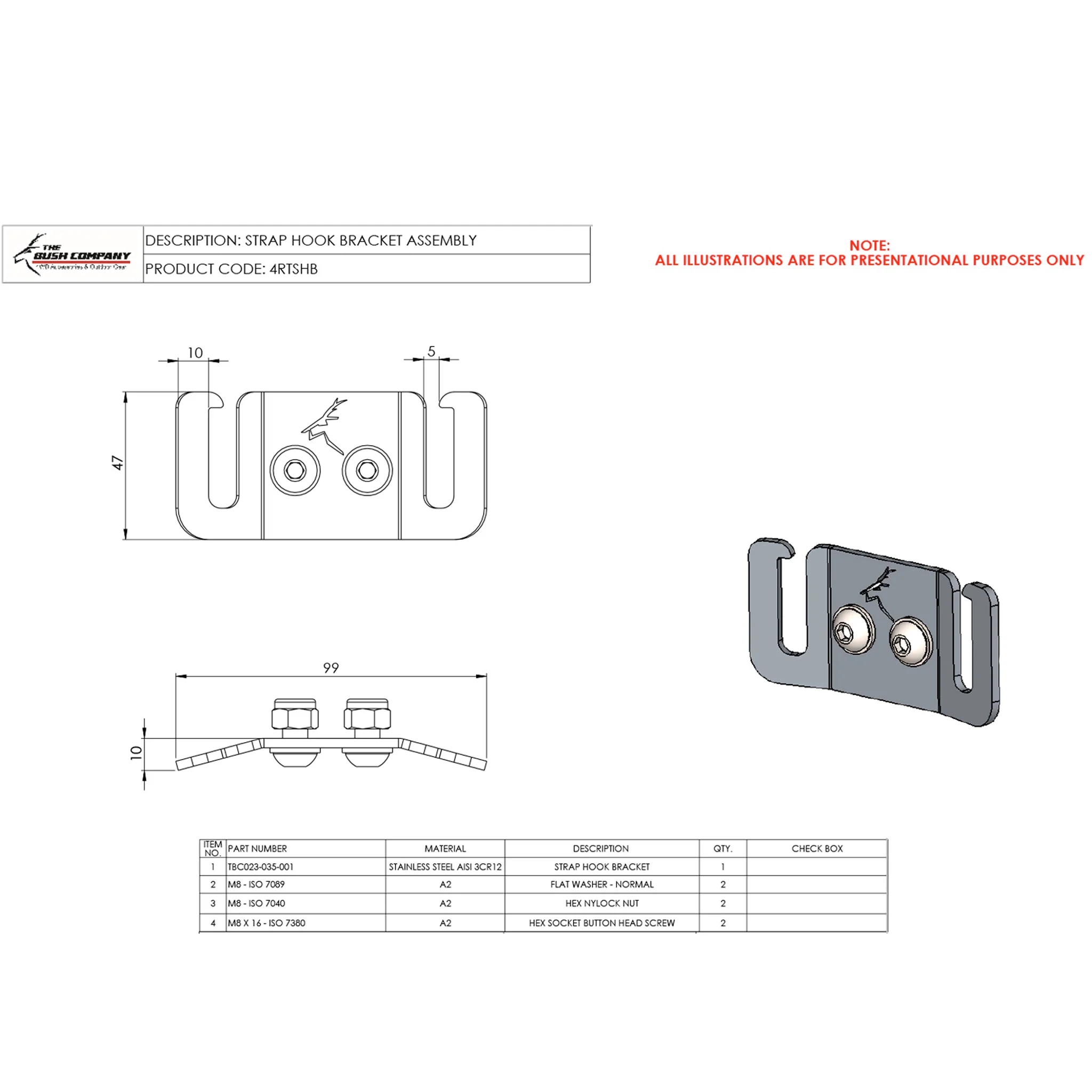 Strap Hook Bracket - Image 4